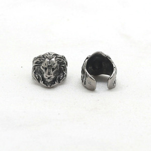 yunnique Lion Head Titanium Steel Clip-On <b>Earrings</b> For Men Women Retro Animal Shape <b>Ear</b> <b>Cuffs</b> Stainless Steel Jewelry - Product Image 2
