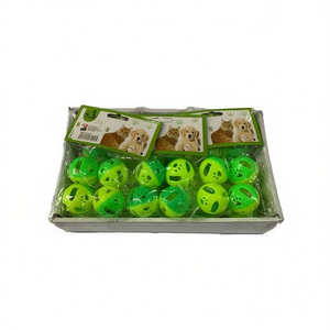 MNJ Dog Toy Ball Set 12Pcs Green For Pets Playtime Fun - Product Image 1