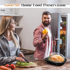 Conteneur alimentaire en PP à 1 compartiment avec couvercle transparent en PET, barquette jetable pour la préparation des repas à emporter, emballage plastique pour restaurant, vente en gros - Product Image 4