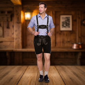 BAVARIAN BEER MAN LEDERHOSEN COSTUME OKTOBERFEST FANCY DRESS MENS GERMAN OUTFIT (German Wear Costumes) - Product Image 2