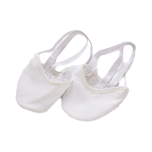 Chaussures <span class=keywords><strong>de</strong></span> danse <span class=keywords><strong>de</strong></span> gymnastique pour femmes, dessus en microfibre, semelle extérieure en cuir <span class=keywords><strong>de</strong></span> vachette, bout plein, avec demi-semelle tournante - Product Image 3