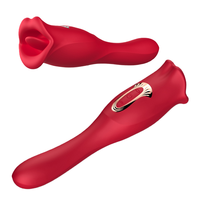 Direktvertrieb Multifunktionaler Zungenvibrator Zungenleck-Gerät G-Punkt Klitoris-Stimulator Massagegerät für Frauen Vibrierendes Spielzeug