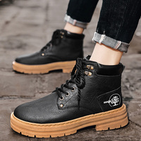 Chaussures pour hommes M8336, printemps et automne, antidérapantes, résistantes à l'usure, noires, hautes, chaussures de travail en plein air, nouvelles bottes de sport pour hommes