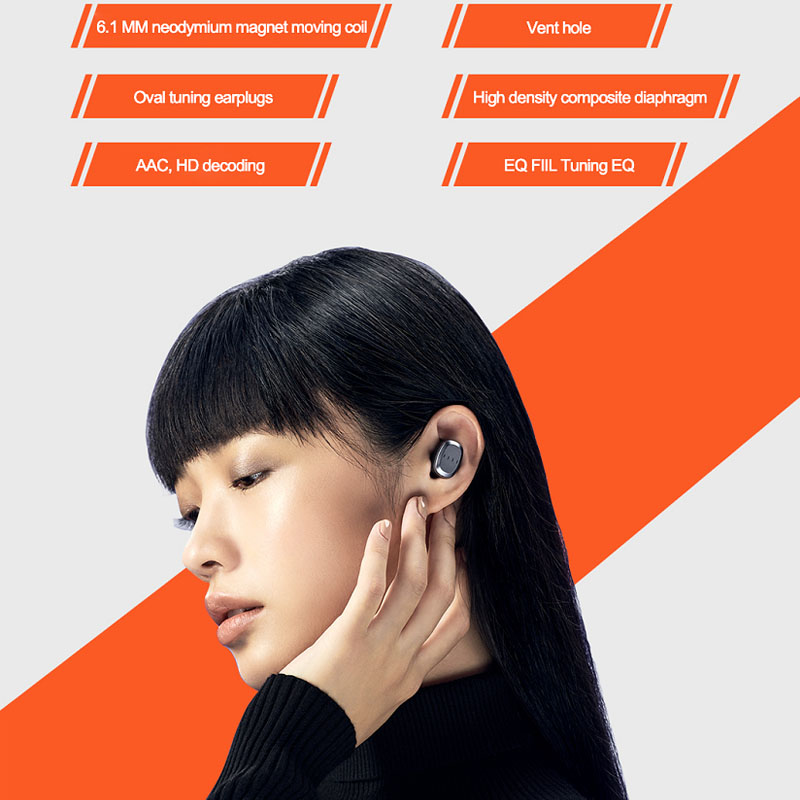 XIAOMI Youin FIIL T1 Lite True Wireless Earphone BT5.2 Headphone Long Battery Life Waterproof with Mic
