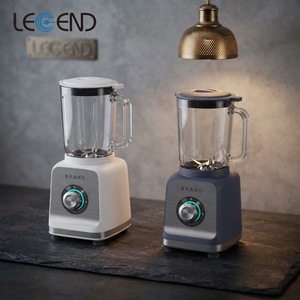Mixeur à smoothie avec pichet en verre 1,5 L, moteur 800 W, 4 lames, 2 vitesses, appareil à milkshake rétro pour comptoir de cuisine - Product Image 1