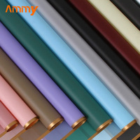Papier d'emballage pour fleurs AM-FMC08 Ammy 57cm, matériel d'emballage pour fleurs fraîches, papier d'emballage pour fleurs Oya