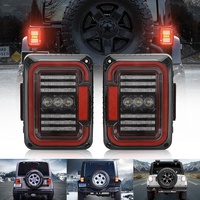 Feux arrière LED homologués E-mark pour Jeep Wrangler JK JKU 2007-2018, troisième feu stop, feux arrière