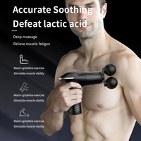 Pistolet de massage électrique portable sans fil rechargeable à percussion profonde, 6 vitesses, 2 têtes doubles, mini