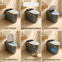 WC intelligent à pression d'eau avec siège chauffant, séchoir à air chaud et fonction de lavage féminin pour salles de bain d'hôtellerie