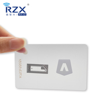 Kartu PVC CR80 RFID NFC Transparan yang Dapat Diprogram dengan Logo Kustom, Hadiah Bisnis, Kartu VIP