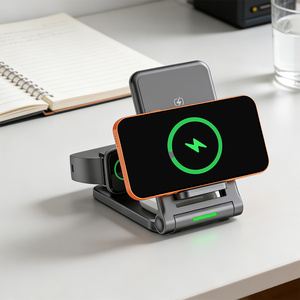 Cargador Inalámbrico Magnético 3 en 1 Plegable Mejorado 2026, Estación de Carga Rápida para Teléfono, Reloj y Auriculares, Portátil para Viajes y Oficina - Product Image 2