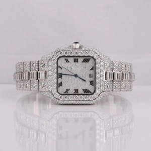 Unique Design Diamond Plane Watch Elegant Luxury Stainless Steel Wrist Watch for Men Available At Reasonable Price - Product Image 2