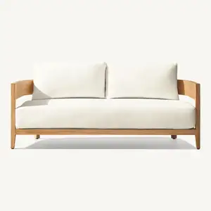 Defaico New Arrival Minimalist Outdoor Furniture Sofa Elegant Teak Sofa For Home