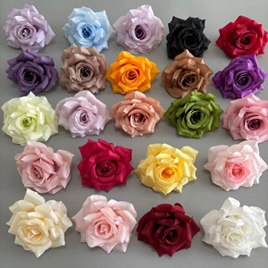 Cabezas de Rosas Artificiales LANJO de 10 cm, Venta al por Mayor, Arreglos Florales, Decoraciones para Pasteles, Decoración de Bodas, Decoración de Autos, Manualidades - Product Image 4