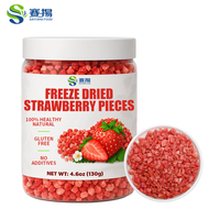 SAIYANG Fraise lyophilisée naturelle 1 kg – Cubes de fraise sucrés en gros – Bloc de fruits lyophilisés pour collation