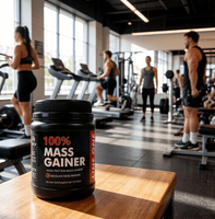 Poudre de protéines de soja et de betterave riche en calories pour le gain musculaire, complément nutritionnel sportif, croissance rapide de la masse maigre, énergie pré-entraînement