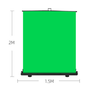 1.5x2m tinh khiết màu xanh lá cây <span class=keywords><strong>chromakey</strong></span> Bảng điều chỉnh ảnh nền pull-up Polyester Vải vải cho studio chơi game và chụp ảnh - Product Image 3