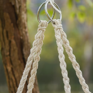 Silla Colgante Moderna Tipo Hamaca, de Macramé, con Tela Suave, para Jardín, Patio o Terraza - Product Image 5