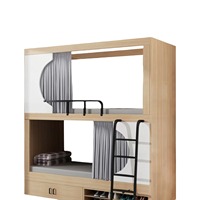 Lit superposé moderne minimaliste à poser au sol, lit double pour enfants, idéal pour petits appartements, fabriqué en Chine