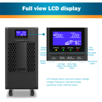 Advanced 6KVA 5.4KW Pure Sine UPS en línea, 240V Ready, Tiempo de ejecución escalable con pantalla LCD HD