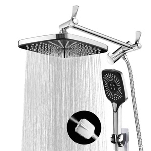 Cabezal de Ducha de 12 Pulgadas con Rosca de 1/2 Pulgada, Tipo Lluvia, con Ducha de Mano Combinada y Giratoria Ajustable - Product Image 2