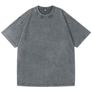 Camiseta Oversize de Algodón 100% Pesado de 230 g/m² con Lavado Ácido, Estampado Gráfico y Estilo Urbano, Venta al por Mayor - Product Image 1