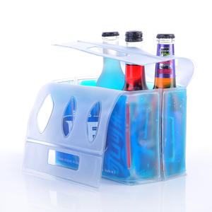 บี.วี.อี. กระเป๋าเก็บความเย็นแบบหุ้มฉนวน 6 ขวด พร้อมแผ่นน้ำแข็ง PVC สำหรับขนส่งเครื่องดื่ม - Product Image 4