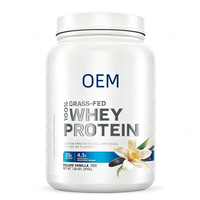 Protein Isolat Whey dari Sapi Ternak Bebas Rumput - Rasa Vanilla Deluxe untuk Dewasa, 20g Protein, Formula Bersih untuk Pertumbuhan Otot