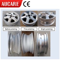 Machine de meulage et de polissage vibrante pour jantes en alliage d'aluminium, haute efficacité et 380V pour usine de jantes