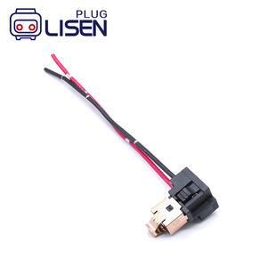 مقبس لمبة سيارة H1 H3 بسلك مزدوج ونواة نحاسية، موصل مقبس مصباح السيارة من البكلايت مع أسلاك توصيل - Product Image 5