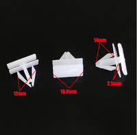 Clips de fixation universels en nylon blanc pour moulures latérales de carrosserie et garnitures de porte, rivets de retenue en plastique pour jupes latérales de voiture