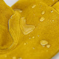 Gants de protection pour le travail en hiver, doublure intérieure en coton, marron foncé