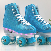 Patins à roulettes Yijiu Soy Luna réglables et personnalisables à 4 roues en PU pour enfants, utilisation extérieure, roulements ABEC-7, durables et abordables