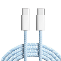 Kabel pengisi daya PD 60W, ponsel 3A Tipe C ke Tipe C, kabel Android mikro Usb tipe-c untuk iphone 15
