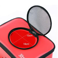 Seau à poisson vivant multifonctionnel portable en EVA à trois couches, 10-15L, étanche, pour le camping, les voyages et la pêche