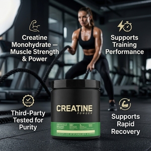 Prezzo all'ingrosso 0DM/OEM - Integratore Muscolare Esplosivo da 300g di Creatina Monoidrato Pura Biologica per Adulti - Potenziatore Muscolare Sportivo - Product Image 3