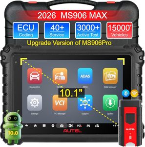 MaxiSys MS906MAX Top Scan Tool Coding 3000+ Active Test 40+ Service All System - Product Image 1