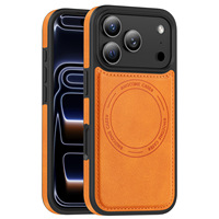 Étui magnétique pour iPhone 17 Pro Max, coque de protection en cuir anti-chute pour iPhone 16, diverses couleurs pour 15 Plus