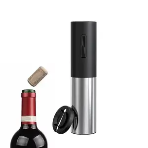 batteriebetriebener edelstahl-Wein-Korkenschneider automatisches Weinflaschen-Elektroöffner-Set mit Folienschneider