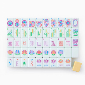 Oh My American Luxury, Juego de 160 Fichas de Mahjong Acrílicas Amarillas de 4 Capas para Entretenimiento Familiar y de Amigos - Product Image 2