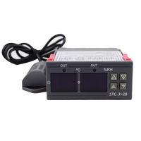 Termostato Digital de 12V, 24V, 220V, termómetro, higrómetro, controlador de temperatura y humedad, regulador, 1 unidad