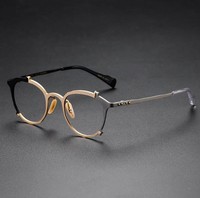 Gafas de Sol Ovaladas de Diseño Japonés de Lujo 0049 con Logotipo Personalizado, Monturas de Gafas Ópticas Modernas, Material de Lentes AC