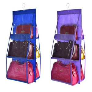 Dustproof Hanging <b>Bag</b> Organizer With Multiple Pockets For Wardrobe Storage Reusable Non Woven <b>Fabric</b> <b>Bag</b> - Product Image 4
