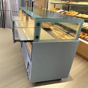 Mayorista Personalizado Buena Calidad Exhibición Dulces Pastel Puerta Corredera de Vidrio Refrigerado Chocolate Vitrina Refrigerador - Product Image 1