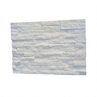 Panneau mural en pierre de quartz blanc pour la décoration murale extérieure de villa, pierre de quartz naturelle 3D, placage de pierre, revêtement mural extérieur en pierre cultivée