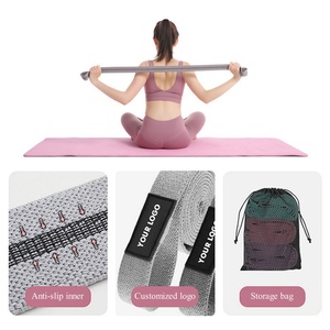 Bandas elásticas antideslizantes para fitness, bandas elásticas suaves portátiles para sentadillas, rizos de bíceps - Product Image 2