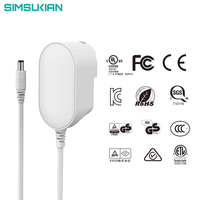 Adaptateur d'alimentation cc interchangeable 12v 1a kc 12v 1a adaptateur d'alimentation universel mondial