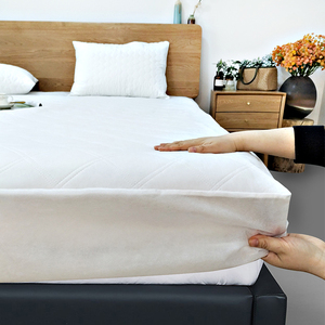 Custom Full Single Size Microfiber <strong>Protector</strong> De Colchon Couvre Lit Non-Woven Quilted Waterproof Bed Mattress <strong>Protector</strong> Cover - Product Image 2