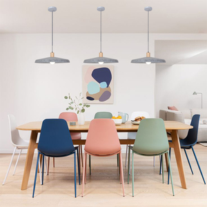 Suspension acoustique en feutre <span class=keywords><strong>gris</strong></span> à économie d'énergie, angle de faisceau 360°, garantie 2 ans, éclairage de <span class=keywords><strong>plafond</strong></span> pour maison, bureau, restaurant, taille moyenne - Product Image 1