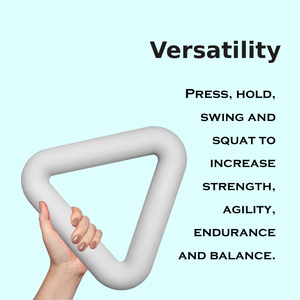 Gang Silicone 7lb tam giác miễn phí trọng lượng cho Pilates sức mạnh đào tập-non-Slip Ergonomic glutes vai tập luyện - Product Image 3